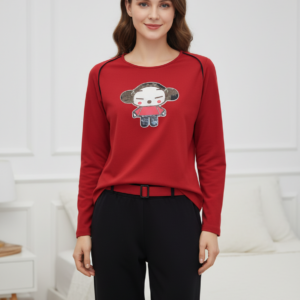 Homewear CLAIRE Katrania 8618,κόκκινο-μαύρο.