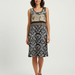 Φόρεμα χωρίς μανίκι SCHERZO Homewear 3553,εμπριμέ.