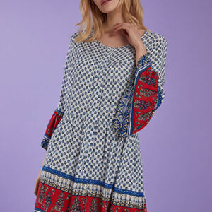 Φόρεμα-Καφτάνι SECRET GARDEN AK2189,εμπριμέ,one size.