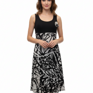 Φόρεμα-Outwear CLAIRE Katrania 6907,μαύρο.