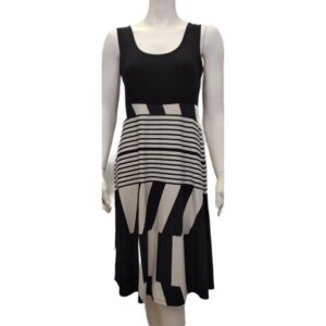 Φόρεμα-Outwear CLAIRE Katrania 8774,σκούρο μπλε/ριγέ.