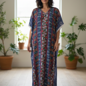 Maxi Καφτάνι Billy's Fashion 20071,εμπριμέ.
