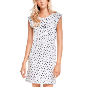 Νυχτικό με ζαπονέ μανίκι IN FIORE Forest 63.0424,γκρι ανοιχτό.