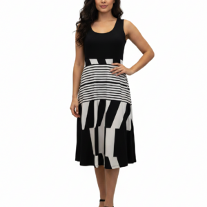 Φόρεμα-Outwear CLAIRE Katrania 8774,σκούρο μπλε/ριγέ.