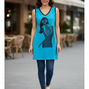 Homewear-Beachwear LYDIA CREATIONS 4455,μπλε.