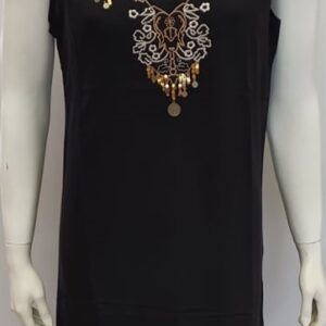 Maxi Καφτάνι-Beachwear LYDIA CREATIONS 3127,μαύρο.