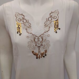 Καφτάνι-Beachwear LYDIA CREATIONS 3127,λευκό.