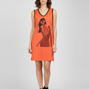 Homewear-Beachwear LYDIA CREATIONS 4455,πορτοκαλί.