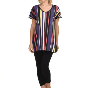 Homewear με κοντό μανίκι και παντελόνι κάπρι PRIMAVERA 2470.