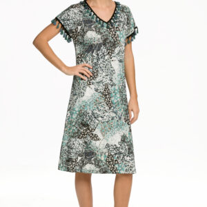 Φόρεμα με κοντό μανίκι GIOTA Homewear 3220,εμπριμέ.