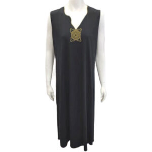 Maxi αμάνικο Φόρεμα Billy's Fashion 1026,μαύρο.