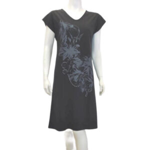 Φόρεμα με ζαπονέ μανίκι Lydia Creations 10400,μαύρο.