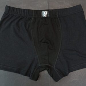 Βαμβακερό Ανδρικό Boxer με εσωτερικό λάστιχο PAUL Homewear,μαύρο.