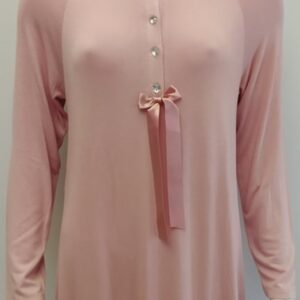 Homewear-Νυχτικό με μακρύ μανίκι CLAIRE Katrania 7952,σωμόν.