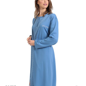Σετ Ρόμπα-Νυχτικό Lydia Creations 21528,μπλε.