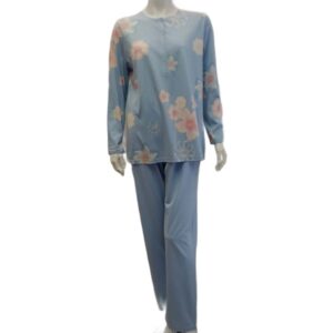 Γυναικεία Πυζάμα TRIUMPH Timeless 28481,γαλάζιο-φλοράλ.