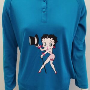 Γυναικεία Πυζάμα με κουμπιά MYSTICO Homewear Betty Boop,μπλε.