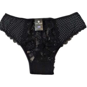 Plus size brazil slip FREE MOVE 19722,μαύρο πουά.