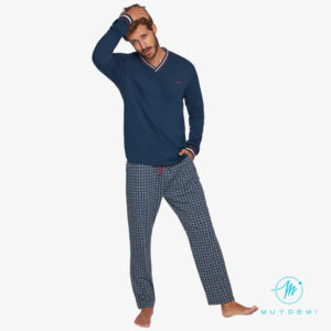 Ανδρική πυζάμα MUY DEMI 330022,σκούρο μπλε.