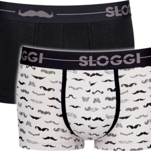 Ανδρικό βαμβακερό μπόξερ SLOGGI Movember Hipster 2pack,10205187-M013.