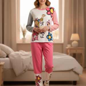 Γυναικεία βαμβακερή Πυζάμα MYSTICO Homewear 26144,εμπριμέ.