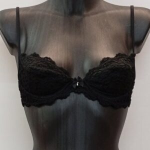 Σουτιέν με μπανέλα και επένδυση TELENO Intimo 126.6,μαύρο.