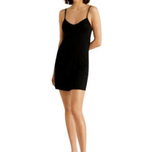 Νυχτικό-Κομπινεζόν με λεπτή τιράντα PROMISE 365 W8000 Everyday Wear,μαύρο.