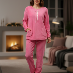 Fleece Homewear CLAIRE Katrania 7050,ροζ.