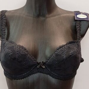 Σουτιέν με μπανέλα και επένδυση ANTINEA Lingerie 5889SG,μαύρο.