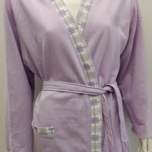 Βαμβακερή Σταυρωτή Ρόμπα LYDIA Creations 17521,λιλά.