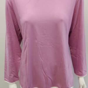 Βαμβακερή Γυναικεία Πυζάμα με λαιμόκοψη BILLY'S Fashion 20515,ροζ.