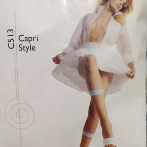 Ελαστικό καλσόν με μεγάλο δίχτυ MURA Collant C513 Capri Style,μαύρο.