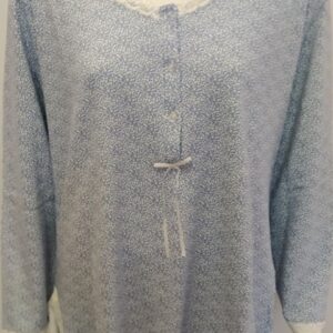 Βαμβακερή Γυναικεία Πυζάμα με πατιλέτα PRIMAVERA Homewear 8030,γαλάζιο.