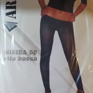 Ελαστικό Καλσόν με χαμηλό καβάλο ARIS NISIDA 50den Vita Bassa,μαύρο.