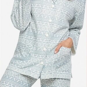 Βαμβακερή κουμπωτή Πυζάμα ΓΙΩΤΑ Homewear 1444,γαλάζιο.