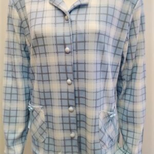 Γυναικεία Βαμβακερή Κουμπωτή Πυζάμα GIOTA Homewear 1237,γαλάζιο.