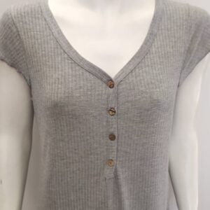 Φόρεμα με ζαπονέ μανίκι BILLY'S Fashion 21125,γκρι.