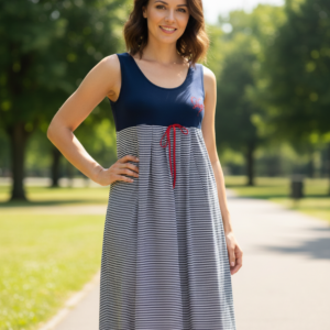 Βαμβακερό Φόρεμα με φαρδιά ράντα SCHERZO Homewear 3876.