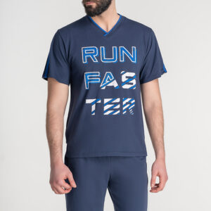 Ανδρική Πυζάμα GIOTA Homewear 2450,μπλε.