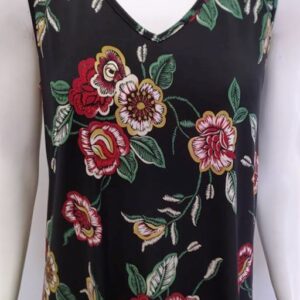 Φόρεμα χωρίς μανίκι SCHERZO Homewear 4647,φλοράλ-εμπριμέ.