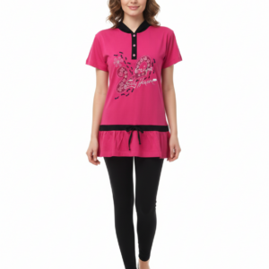 Φόρμα-Homewear DYNASTY 8030,με κολάν παντελόνι και κουκούλα.