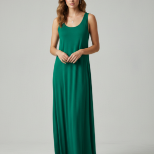 Maxi Φόρεμα BILLY'S Fashion 20018,πράσινο.