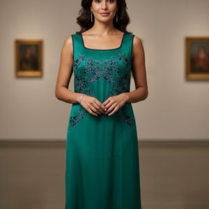 Φόρεμα με φαρδιά τιράντα RO-NI Homewear 2011,πράσινο.