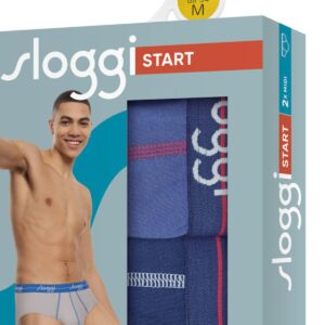 Ανδρικό βαμβακερό slip SLOGGI Start Midi,2 pack,10206949(V002).