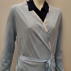 Βαμβακερή γυναικεία Ρόμπα RINGELLA 0211733,γαλάζιο.