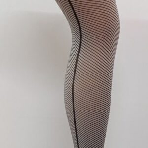 Καλσόν με σχέδιο FRANCO BOMBANA Fashion Riga,bianco/nero,50den.