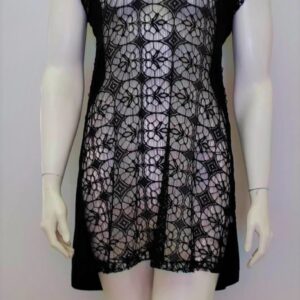 Mini Beachwear See-Through ZEN Fashion 82058, μαύρο.