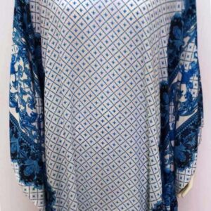 Beachwear-Καφτάνι RACHEL 11675,μπλε,ONE SIZE.