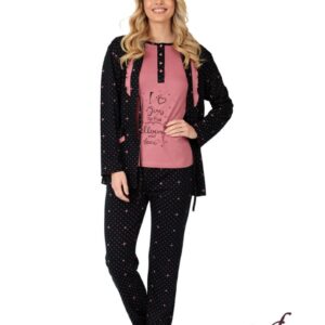 Σετ Γυναικεία Πυζάμα & Ρόμπα μεσάτη LYDIA Creations 23549.