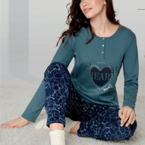 Βαμβακερή Γυναικεία Πυζάμα IN FIORE Tender 65.1490.